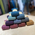 DE COLORES Polswarmers 100% baby alpaca TWO TONE PETROL 75