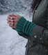 DE COLORES Polswarmers baby alpaca RIB GROEN MELANGE 70