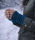 DE COLORES Polswarmers baby alpaca RIB PETROL 75