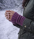 DE COLORES Polswarmers baby alpaca RIB ROZE 55