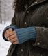 DE COLORES Polswarmers 100% baby alpaca TWO TONE STORM 87