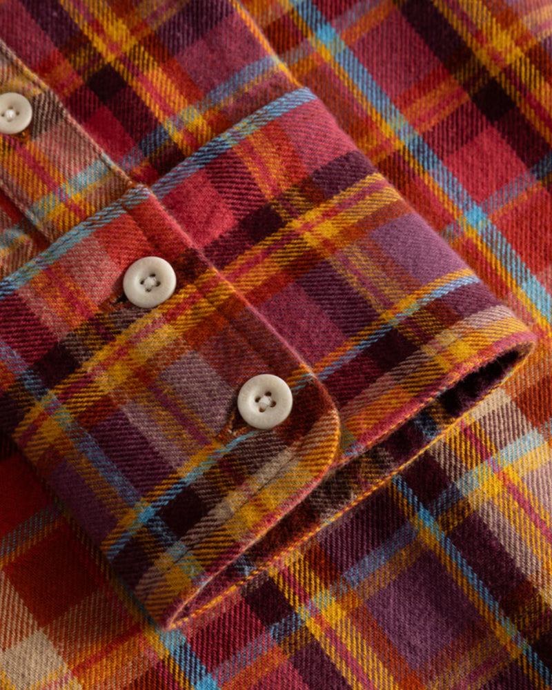 DEDICATED flanellen blouse ARBOGA MADRAS biologisch katoen