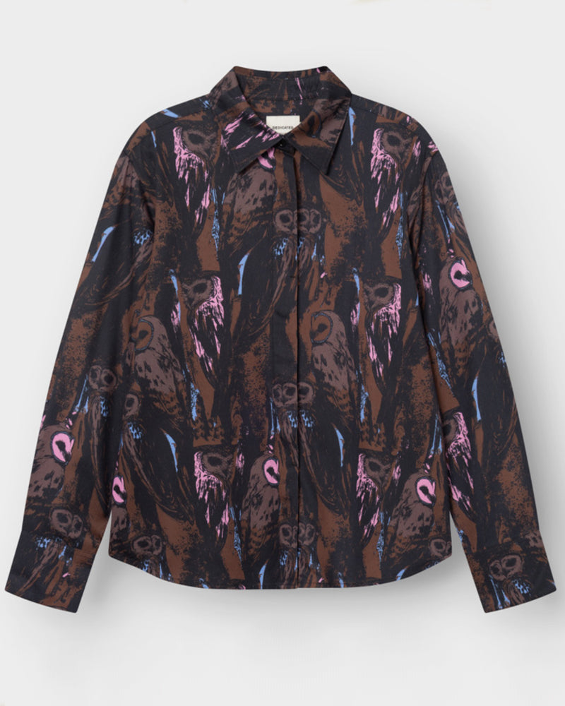 DEDICATED weite Bluse ALSVIK CHAIRS mit Print Tencel