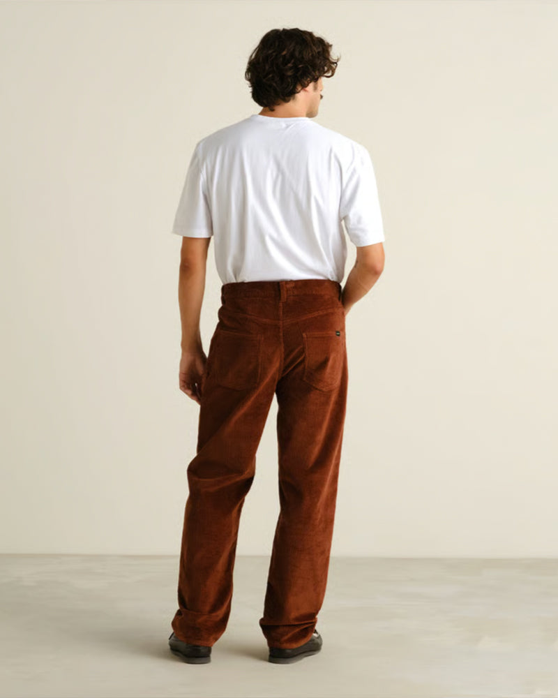DEDICATED corduroy broek CAPPUCHINO biologisch katoen