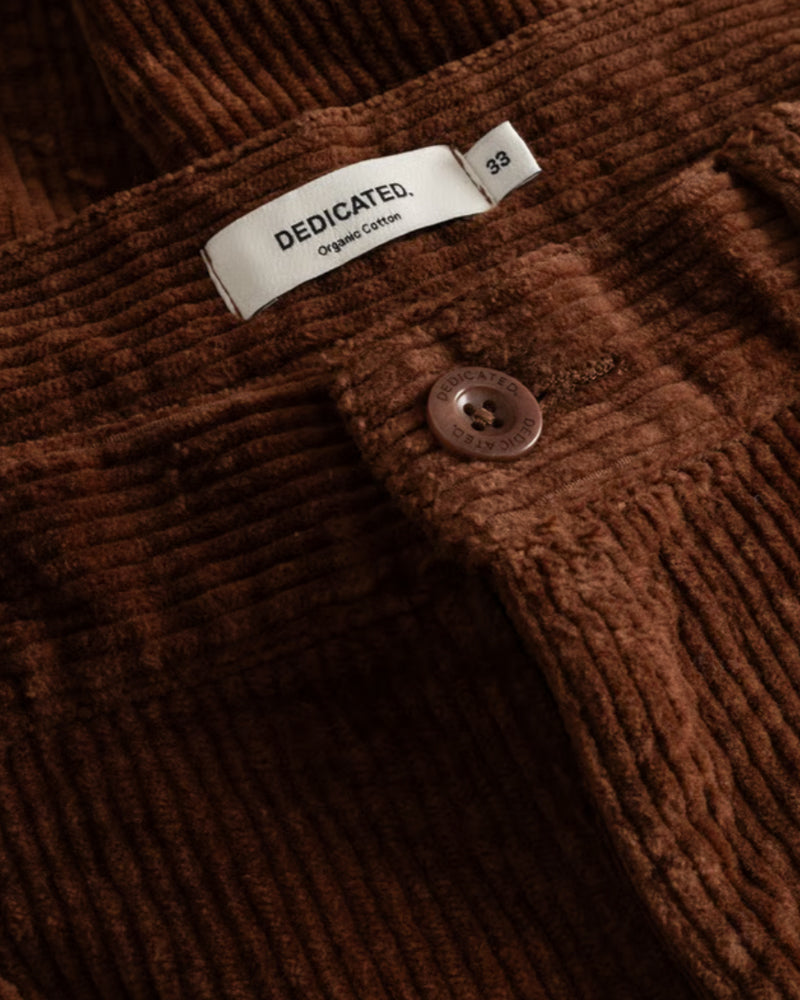 DEDICATED corduroy broek CAPPUCHINO biologisch katoen