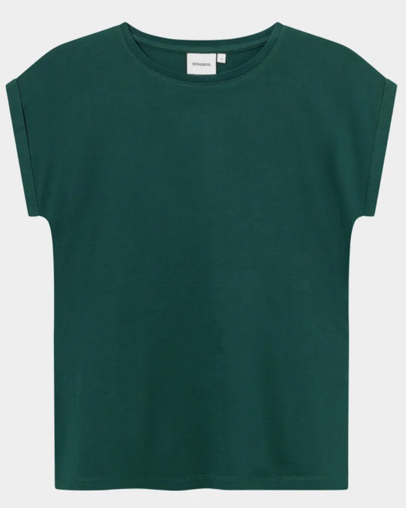 DEDICATED effen shirt VISBY GREEN PINE biologisch katoen