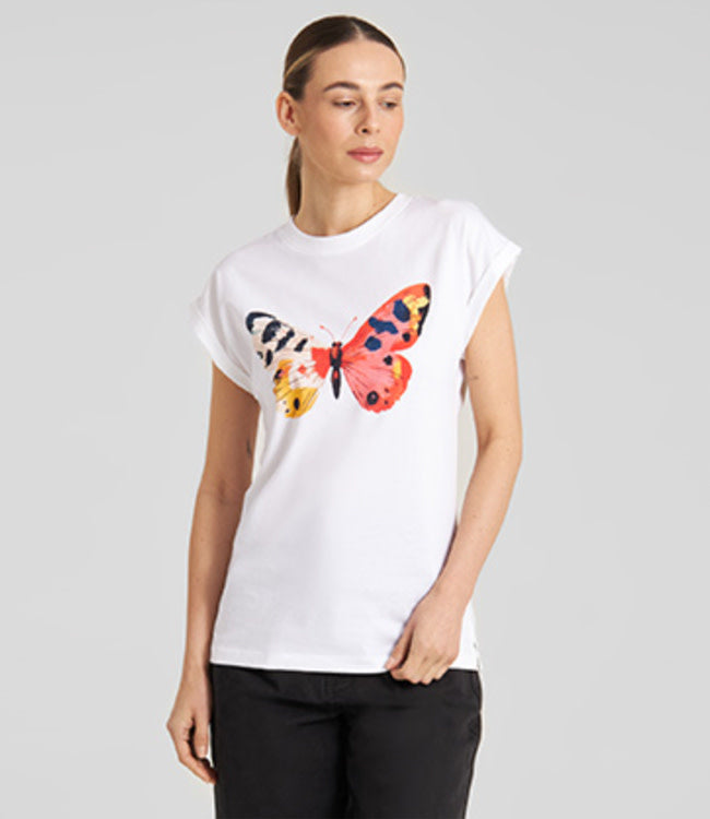 DEDICATED shirt VISBY BUTTERFLY biologisch katoen