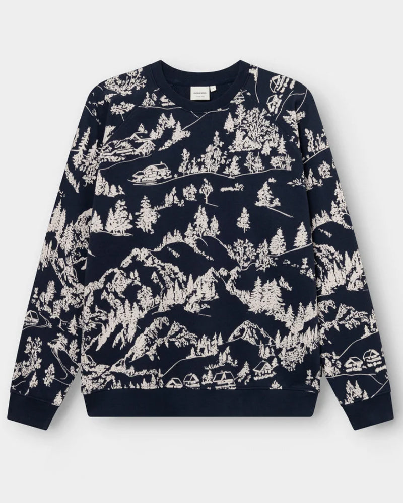 DEDICATED sweater MALMOE HILLS van biologisch katoen