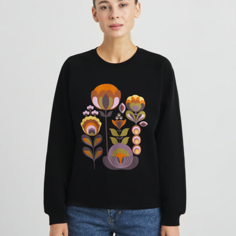 DEDICATED Pullover FANTASY FLOWERS aus Bio-Baumwolle