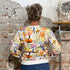 DEDICATED sweater FANTASY FLOWERS van biologisch katoen