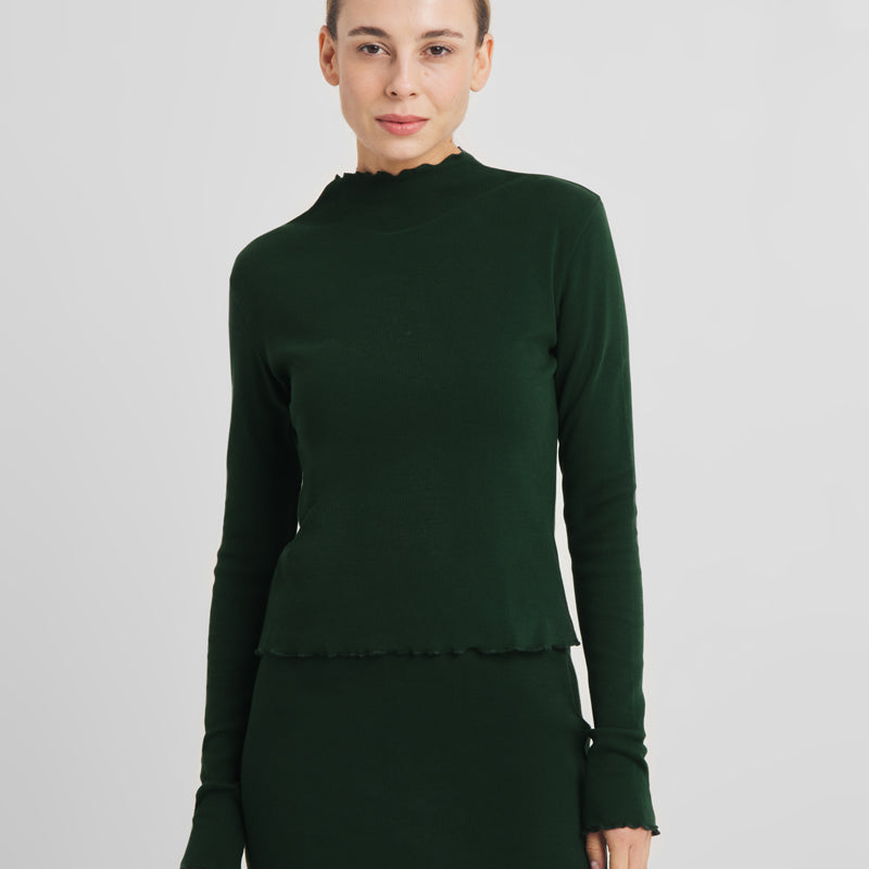 DEDICATED Rippshirt RYD FIG aus Bio-Baumwolle