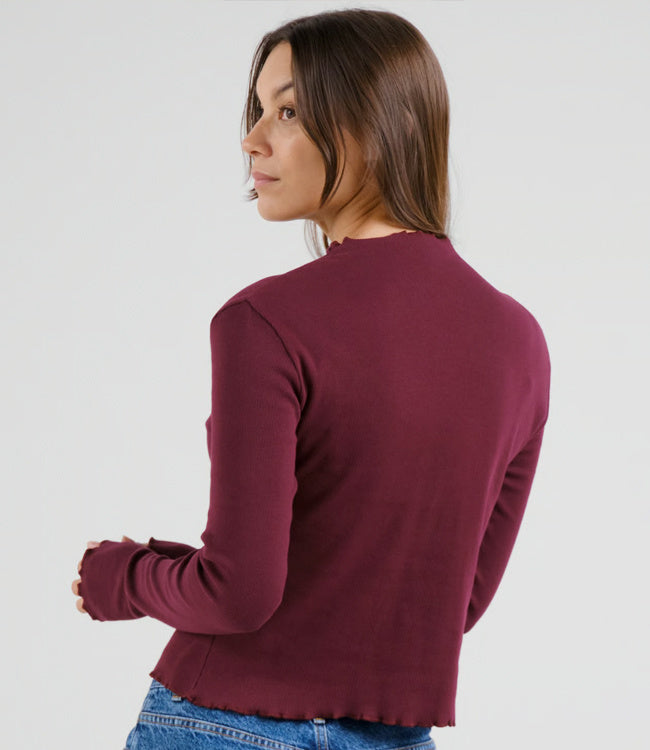 DEDICATED rib shirt RYD FIG van biologisch katoen