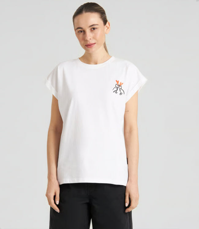 DEDICATED shirt VISBY HEART CHEERS biologisch katoen
