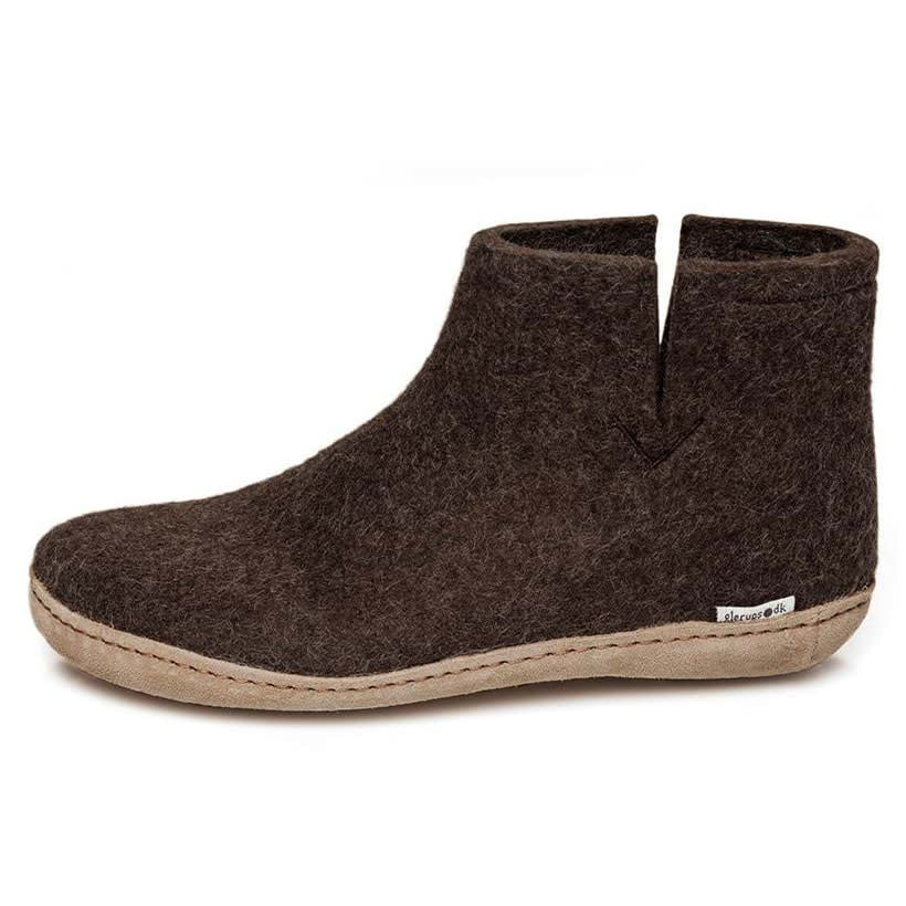 GLERUPS wollen sloffen pantoffels LAARS BRUIN
