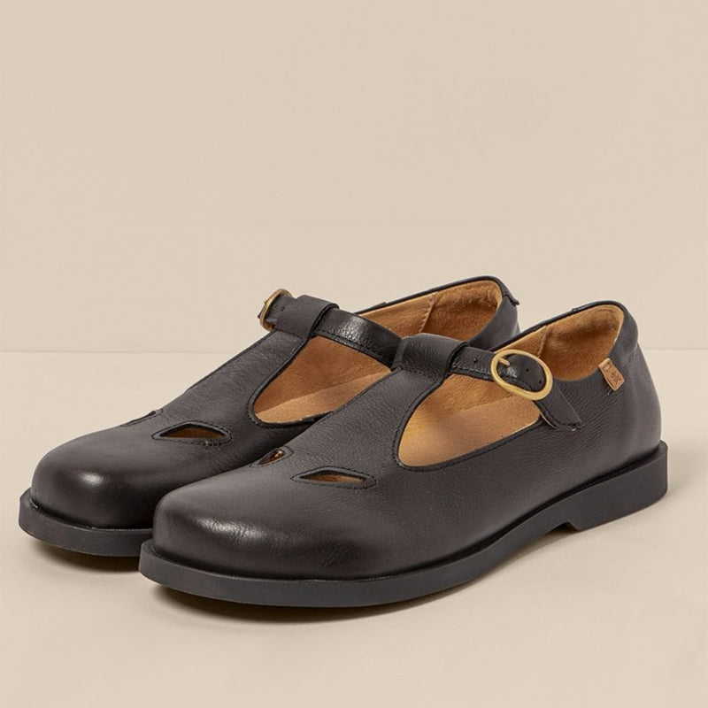 EL NATURALISTA eleganter Keilsandalette GAIA BLACK