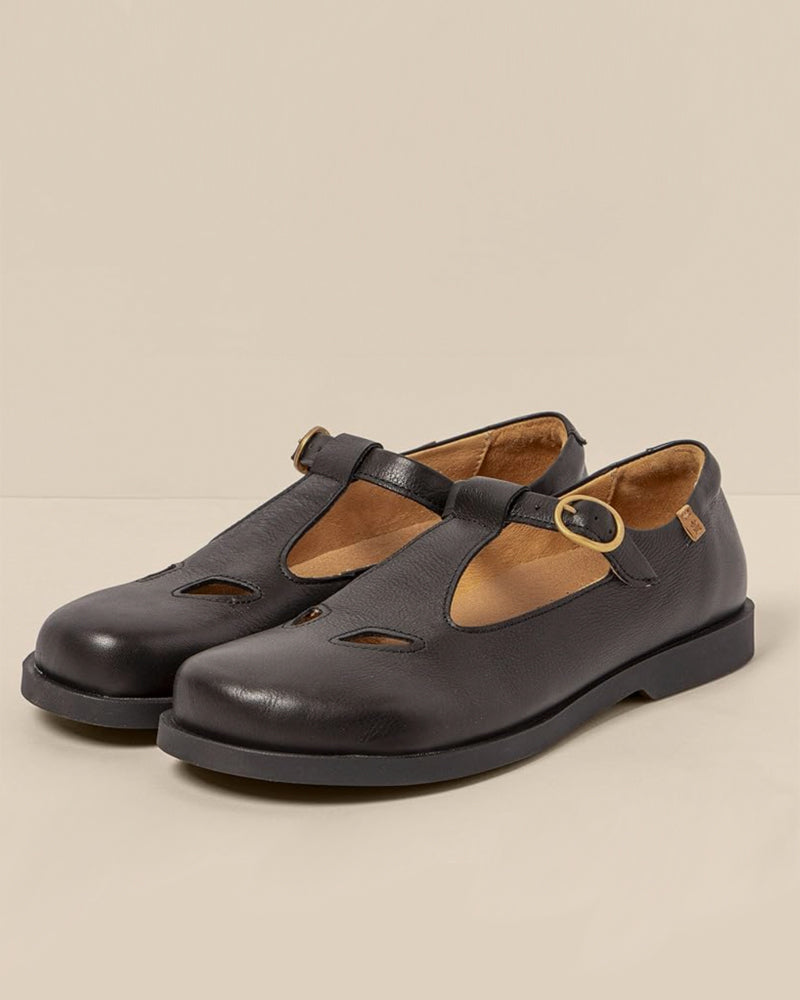 EL NATURALISTA eleganter Keilsandalette GAIA BLACK