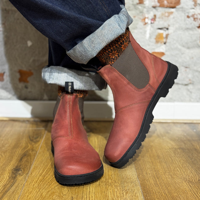 EL NATURALISTA duurzame chelsea boot BLUSH unisex
