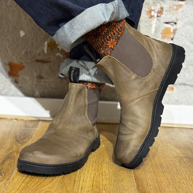 EL NATURALISTA duurzame chelsea boot STONE unisex