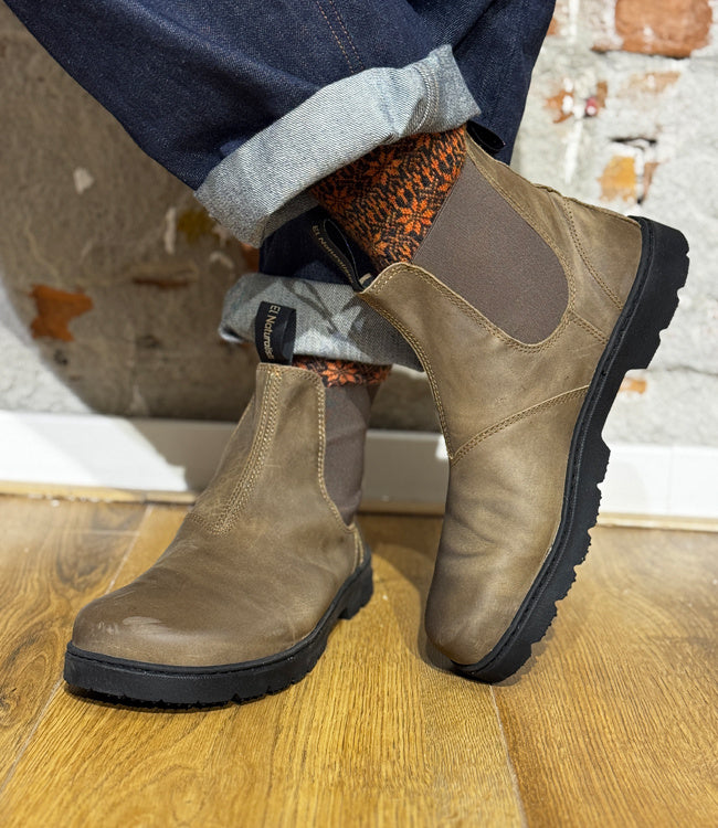 EL NATURALISTA duurzame chelsea boot STONE unisex