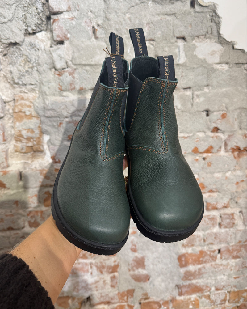 EL NATURALISTA sustainable chelsea boot PETROL unisex