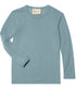 ENGEL longsleeve van wol zijde IJSBLAUW kind