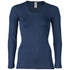 ENGEL Wol zijde longsleeve dames NAVY wollen ondergoed