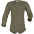 ENGEL baby romper wol zijde met LANGE MOUW effen OLIJF