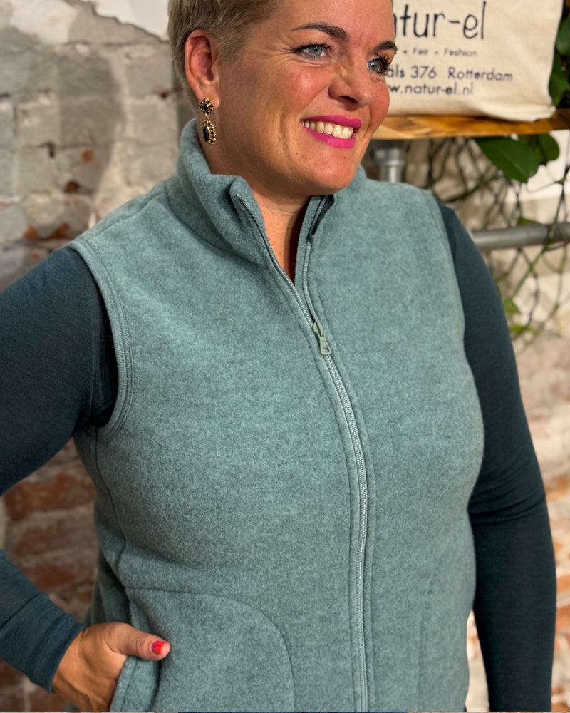 ENGEL NATUR wollen BODYWARMER Wolfsfleece Damen JADE