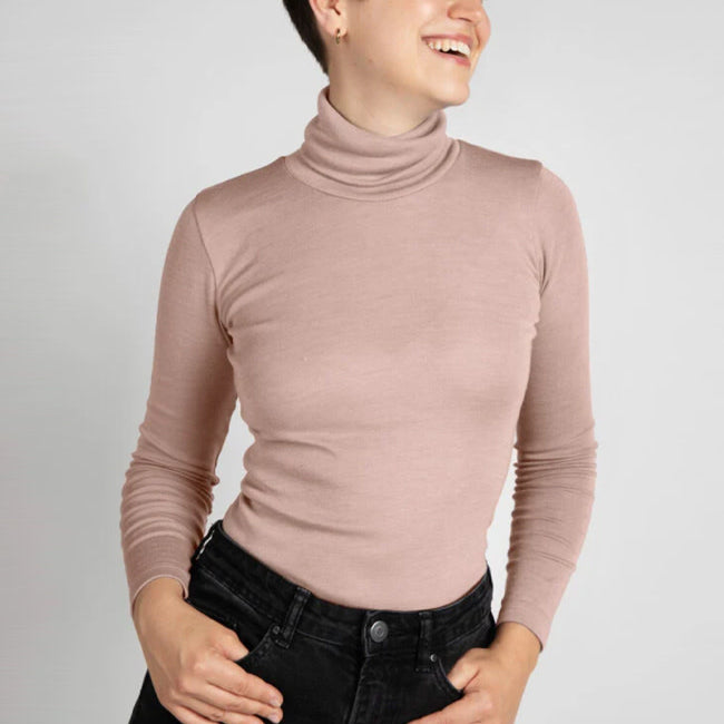 ENGEL Wol zijde COLTRUI dames DUSTY ROSE biologische wol