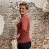 ENGEL Wol zijde longsleeve dames wollen ondergoed KOPER