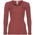 ENGEL Wol zijde longsleeve dames wollen ondergoed KOPER