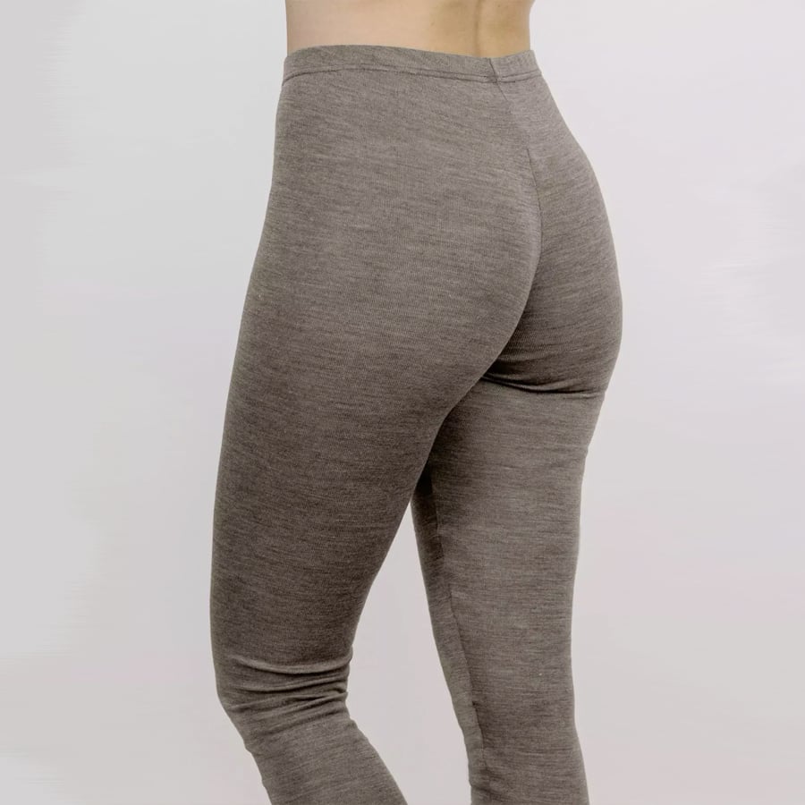 ENGEL Wol zijde legging dames wollen ondergoed WALNOOT