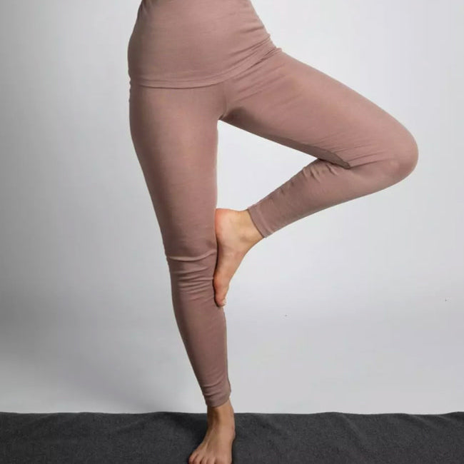 ENGEL Wol zijde legging dames wollen ondergoed DUSTY ROSE