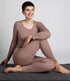 ENGEL Wol zijde legging dames wollen ondergoed DUSTY ROSE