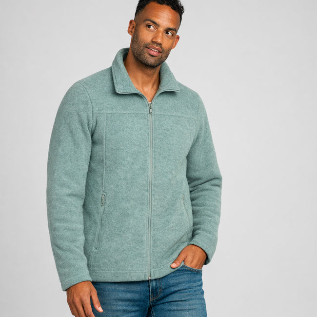 ENGEL NATUR Wollen jas vest heren wolfleece JADE LIMITED