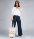 ENGEL Wol zijde LOUNGE broek dames NAVY 240 gr m/2