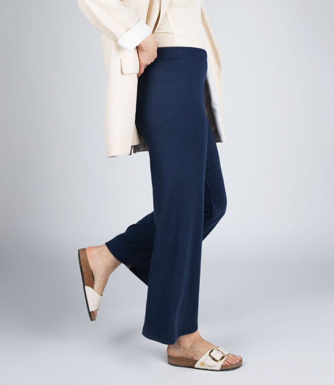 ENGEL Wol zijde LOUNGE broek dames NAVY 240 gr m/2