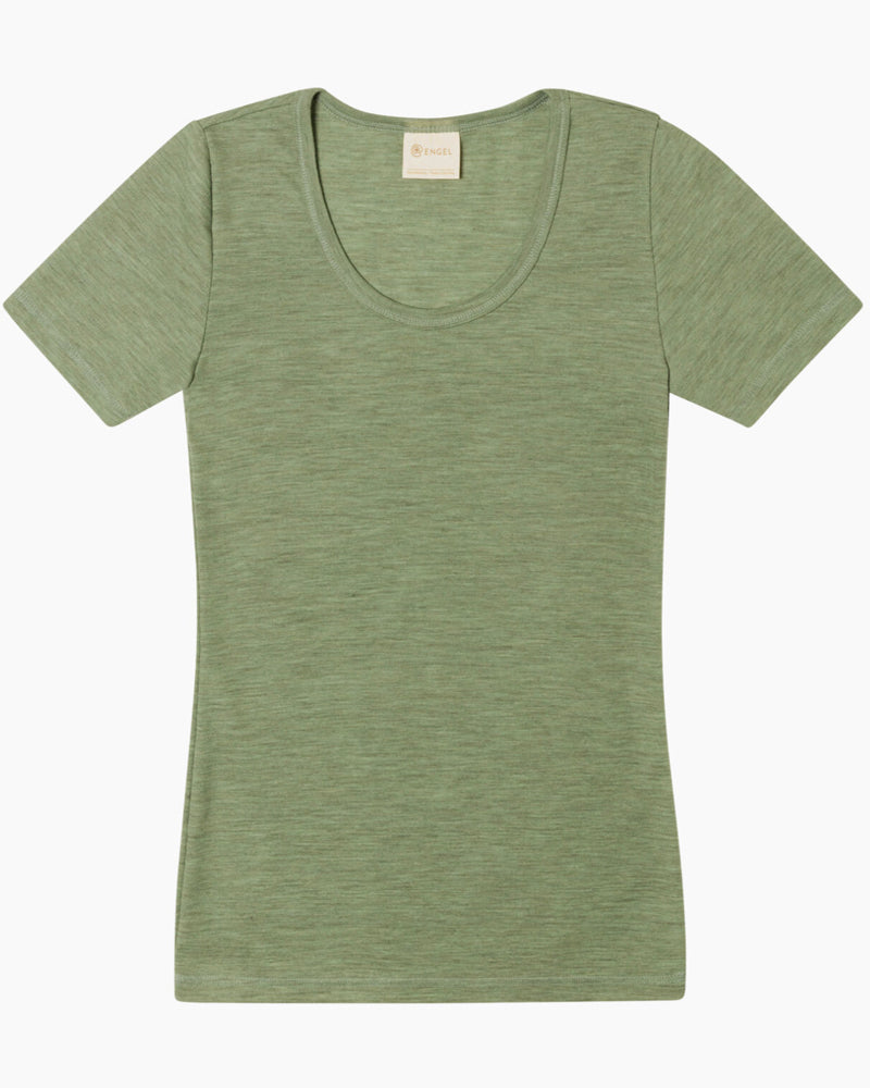 ENGEL puur wollen shirt korte mouw dames SAGE wollen ondergoed