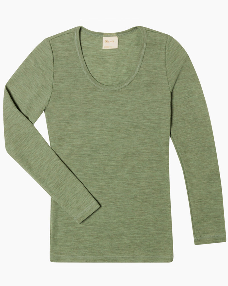 ENGEL Damen-Langarmshirt aus Bio-Wolle SAFFRAN
