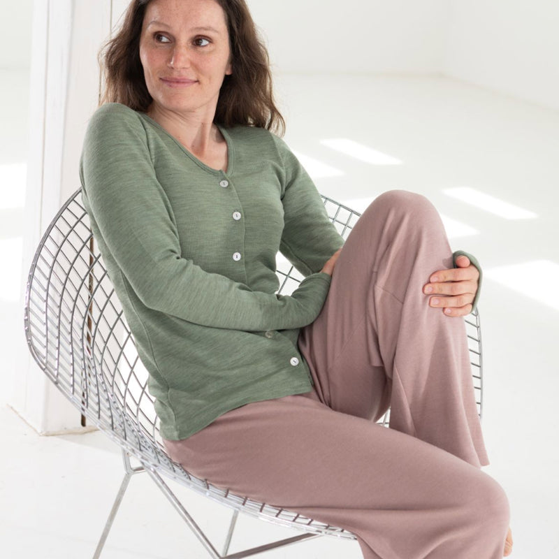 ENGEL puur WOLLEN vestje dames SAGE biologische wol