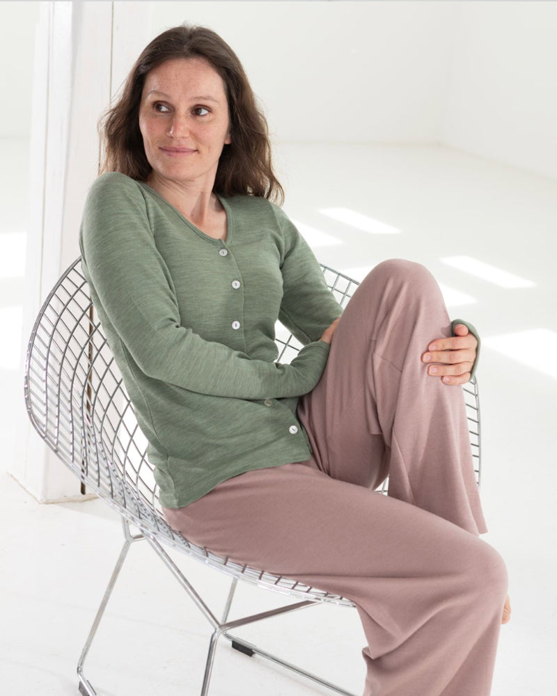 ENGEL puur WOLLEN vestje dames SAGE biologische wol
