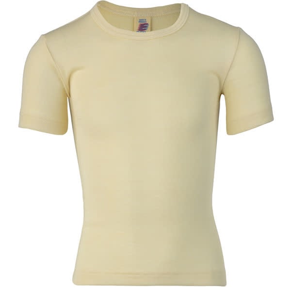 ENGEL shirt korte mouw wol zijde kind NATUREL effen