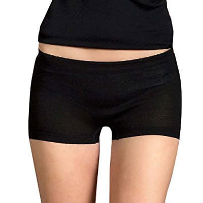 ENGEL NATUR Wol zijde boxer hipster broekje dames ZWART