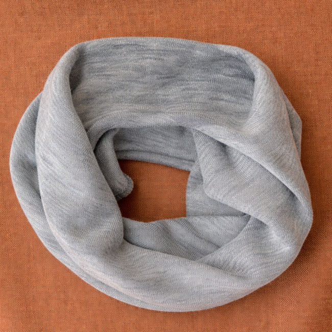 ENGEL wol zijde col shawl sjaal voor kinderen GRIJS