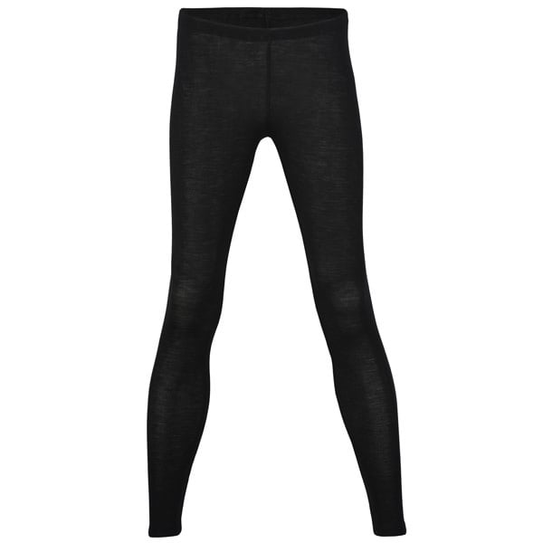 ENGEL Wol zijde legging dames wollen ondergoed ZWART