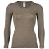 Engel Natur Wol zijde longsleeve dames WALNOOT wollen ondergoed