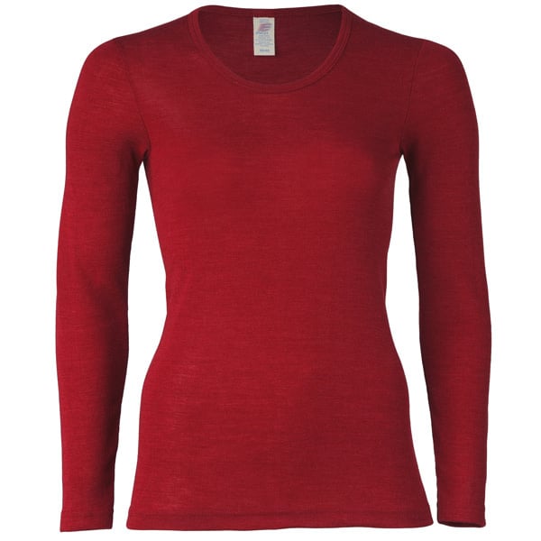 Engel Natur Wol zijde longsleeve dames MALVE wollen ondergoed