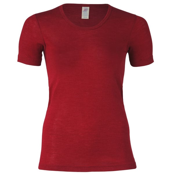 ENGEL Wol zijde dames shirt met korte mouw MALVE wollen ondergoed