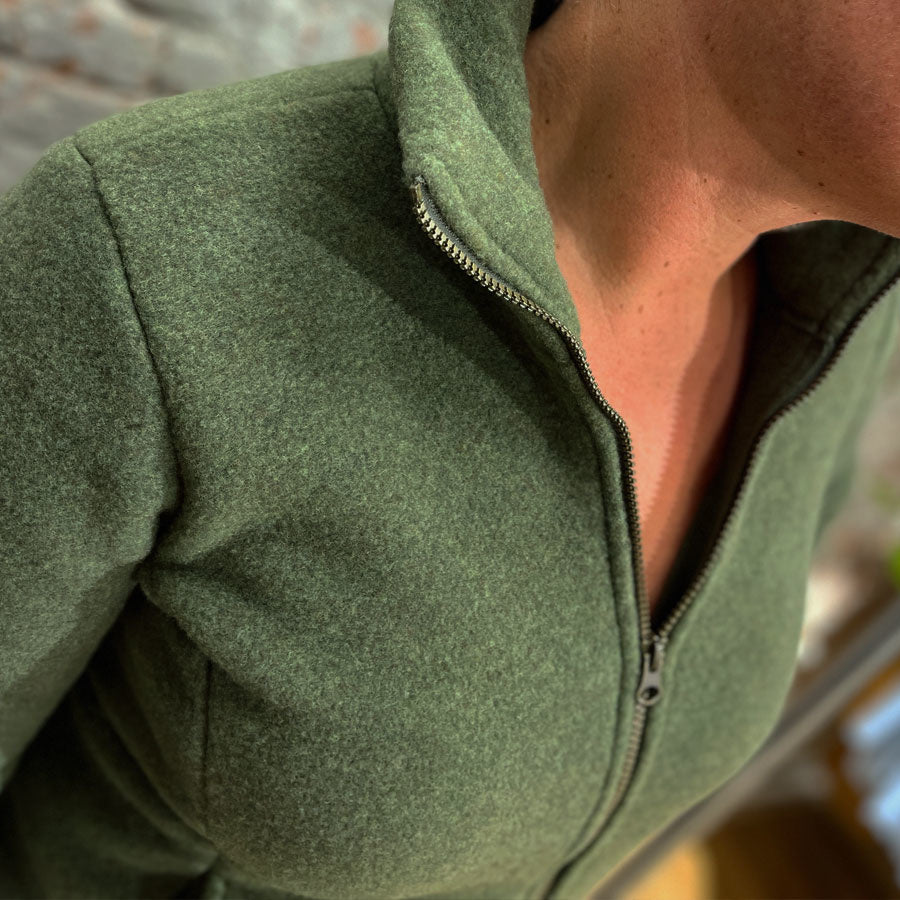 ENGEL wollen Jas vest dames wolfleece BOSGROEN
