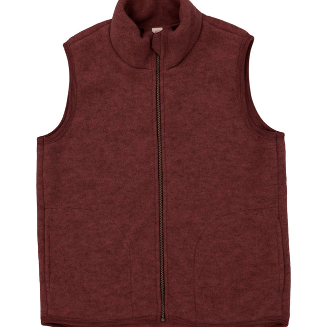 ENGEL wollen BODYWARMER dames wolfleece BORDEAUX